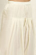 White Cotton Blend Handloom Unstitched Suit Set image number 3