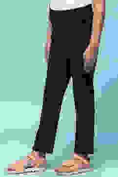 Black Cotton Lycra Skinny Jeggings image number 2