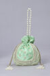 Green Fabric Potli Bag image number 1