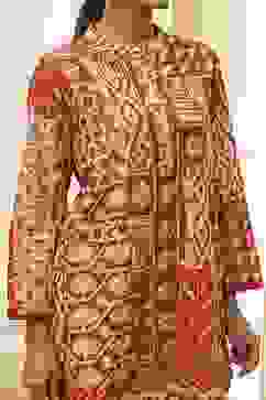 Rust Pure Cotton Printed Kurta Set image number 1