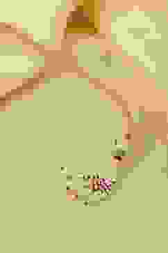 Gold Brass Necklace Set image number 4