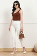Black Solid Stretchable Slim Fit Pants image number 0