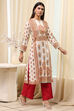 Green Printed Straight Kurta image number 4