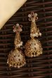 Gold Textured Earrings image number 0