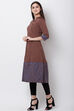 Green Art Silk Front Open Yarndyed Kurta image number 2