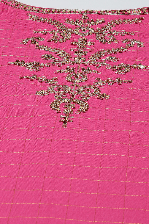 Turquoise Cotton Straight Kurta Slim Pants Suit Set image number 1