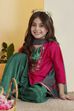 Pink Viscose Blend Straight Suit Set image number 0