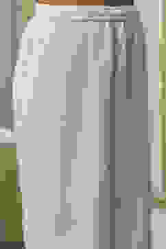 Off-White Cotton Printed Gathered Suit Set image number 2