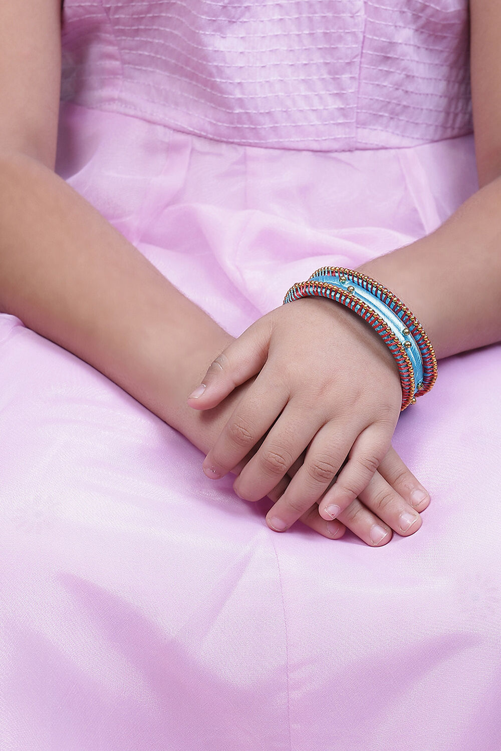 Pink Plastic & Thread Bangles image number 2