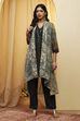 Green Viscose Rayon Straight Fusion Set image number 7