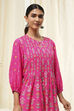 Pink Straight Printed Short Kurta image number 1