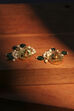 Multicolor Brass Studded Stud Earrings image number 2