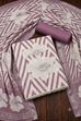 Purple Linen Contemporary Print Unstitched Suit Set image number 0