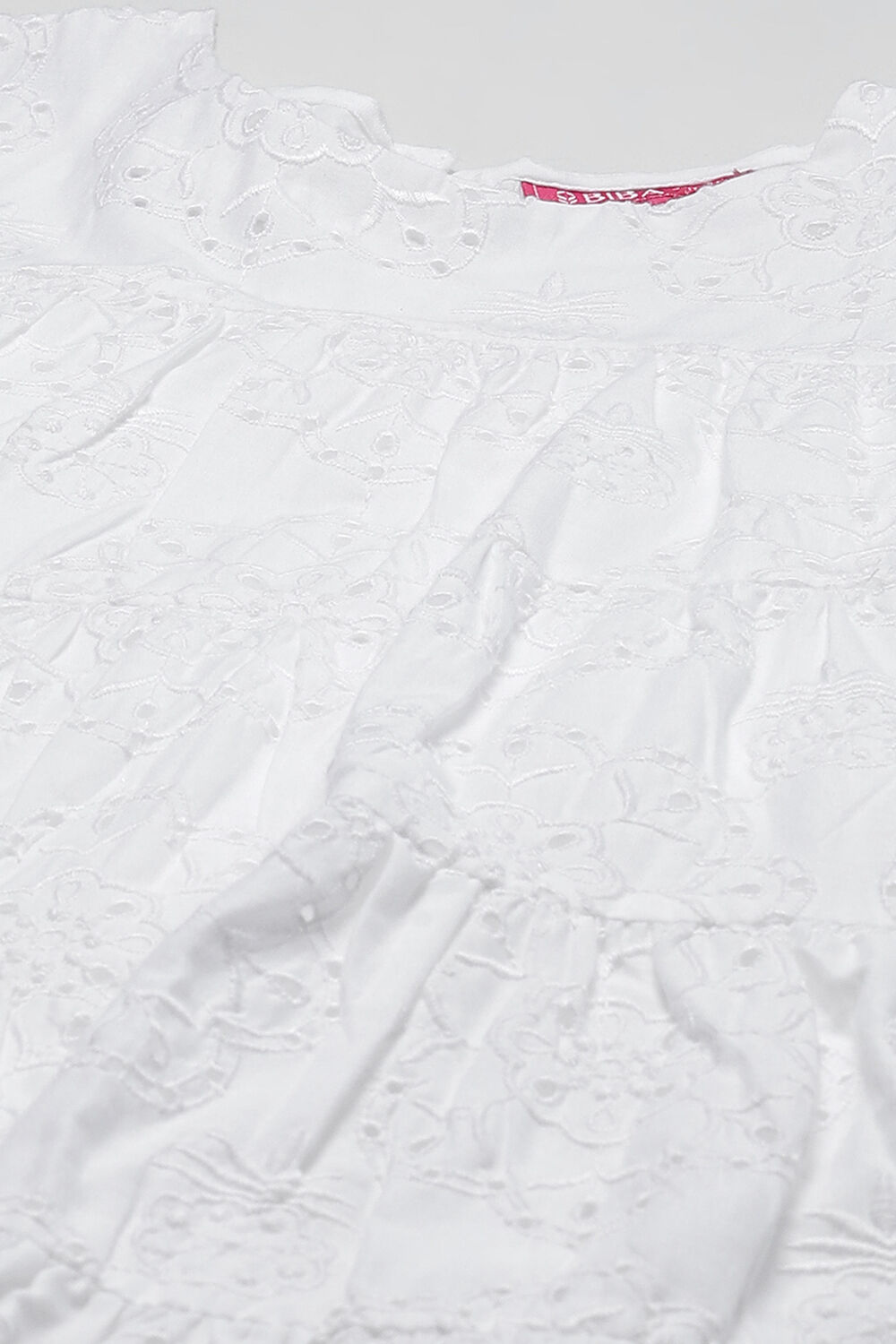 White Cotton Dress image number 1