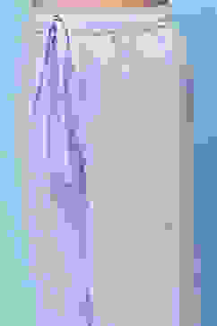 Lavender Printed Cotton Gathered Kurta & Solid Palazzo  image number 2