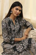 Blue Floral Printed Straight Kurta image number 0