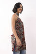 Green Cotton Geometric Printed Lace-Up Kurti image number 4