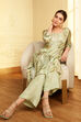 Pink Modal Floral Printed Straight Kurta Set image number 0