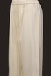 Off White Cotton Silk Anarkali Suit Set image number 2