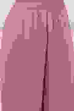 Peach Poly Georgette Straight Suit Set image number 1