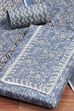 Blue Cotton Unstitched Suit Set image number 1