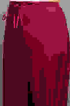 Magenta Cotton Blend A-Line Printed Kurta Palazzo Suit Set image number 2