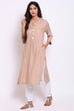 Aqua Rayon Straight Kurta image number 2
