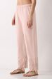 Blush Pink Cotton Straight Pant image number 3