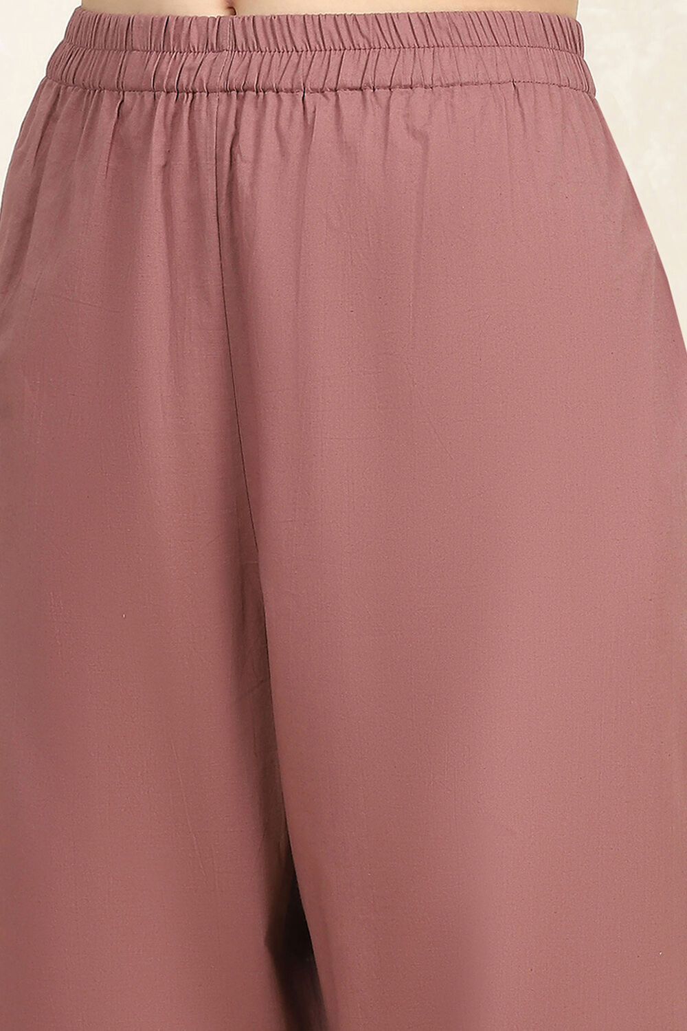 Pink Cotton Unstitched Suit Set image number 3