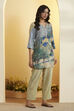 Multicolour Viscose Rayon Graphic Printed Kurta Set image number 4