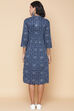 White Cotton Printed Dress image number 8