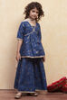 Blush Pink Polyester Peplum Lehenga Set image number 5