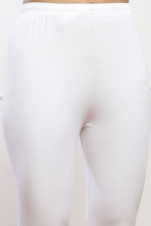 Camel Cotton Blend Solid Churidar image number 1