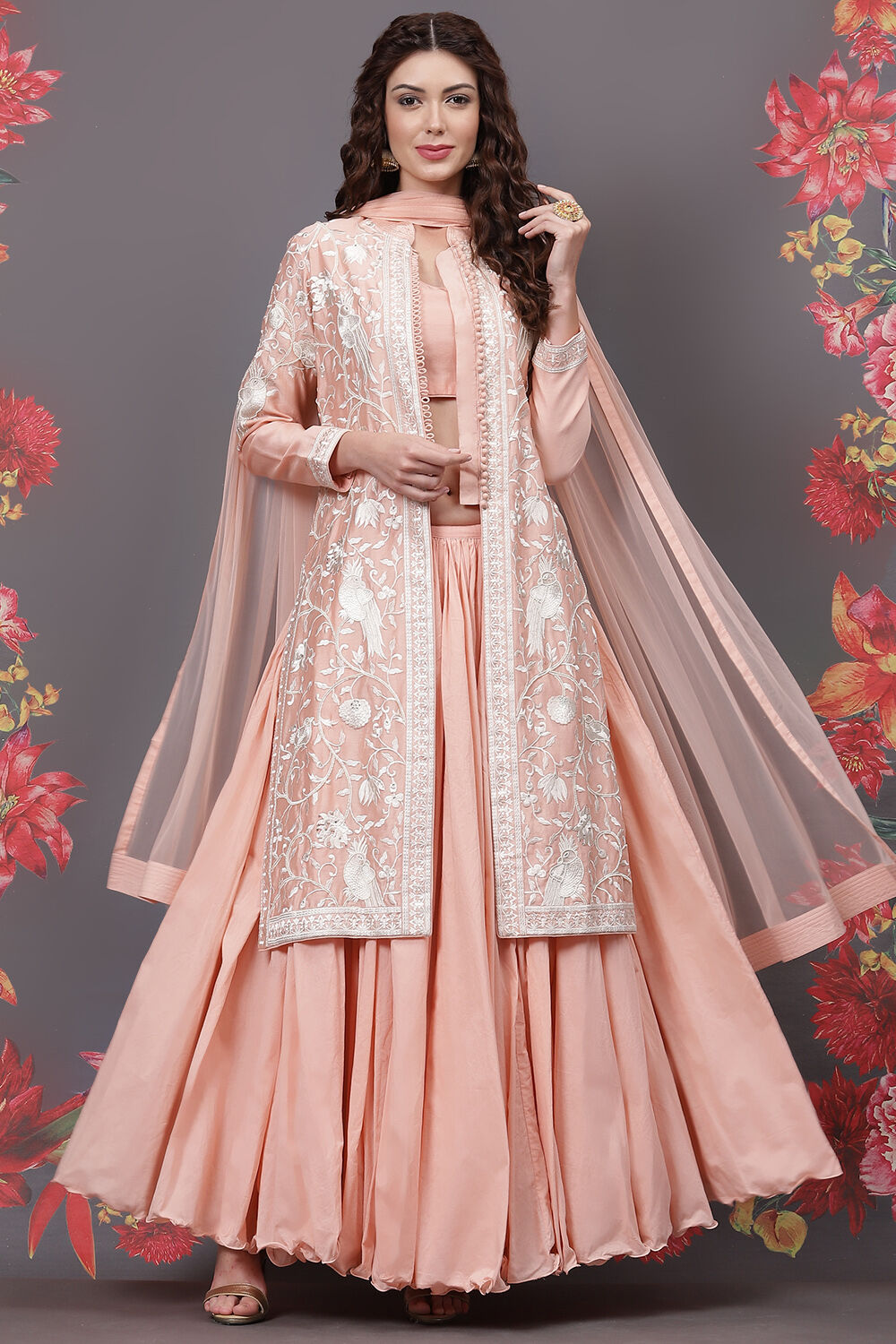 Rohit Bal Off White Cotton Silk Straight Yarndyed Suit Set image number 0