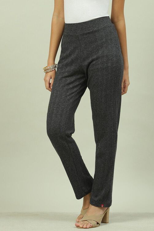 Navy Cotton Pants image number 0