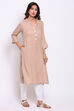 Aqua Rayon Straight Kurta image number 3