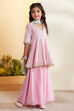 Pink Printed Peplum Kurta Set image number 4