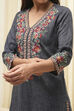 Denim Rayon Straight Kurta image number 1