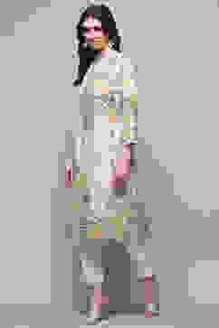 Ice Blue Rayon Straight Kurta image number 3