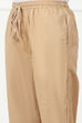 White Cotton Regular Solid Pants image number 1