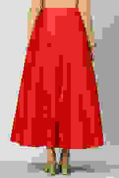 Red Art Silk Skirt image number 4