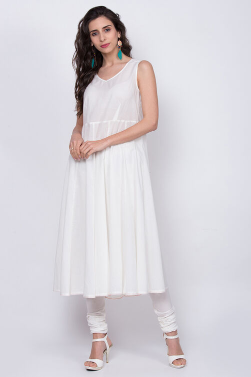 Peach Art Silk Front Open Kurta Churidar Suit Set image number 4