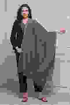 Beige Acrylic Yarndyed Stole image number 1