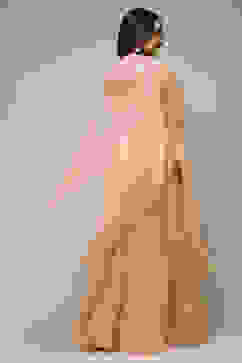 Powder Pink Cotton Silk Embroidered Lehenga Set image number 8