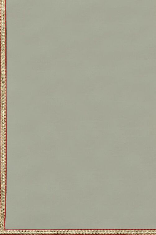 Cream & Grey Printed Straight Kurta Sharara Suit Set image number 3