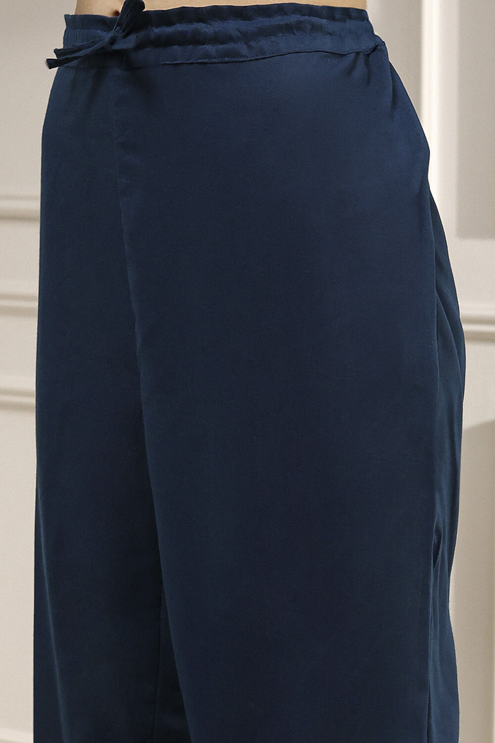 Beige Cotton Handloom Unstitched Suit Set image number 3