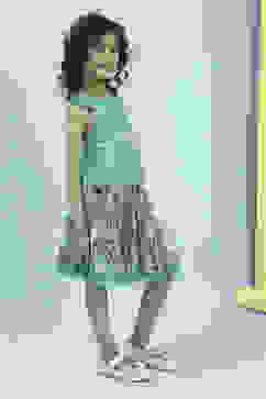 Green Cotton Top and Skirt image number 5