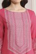 Pink Printed Short Kurta image number 1