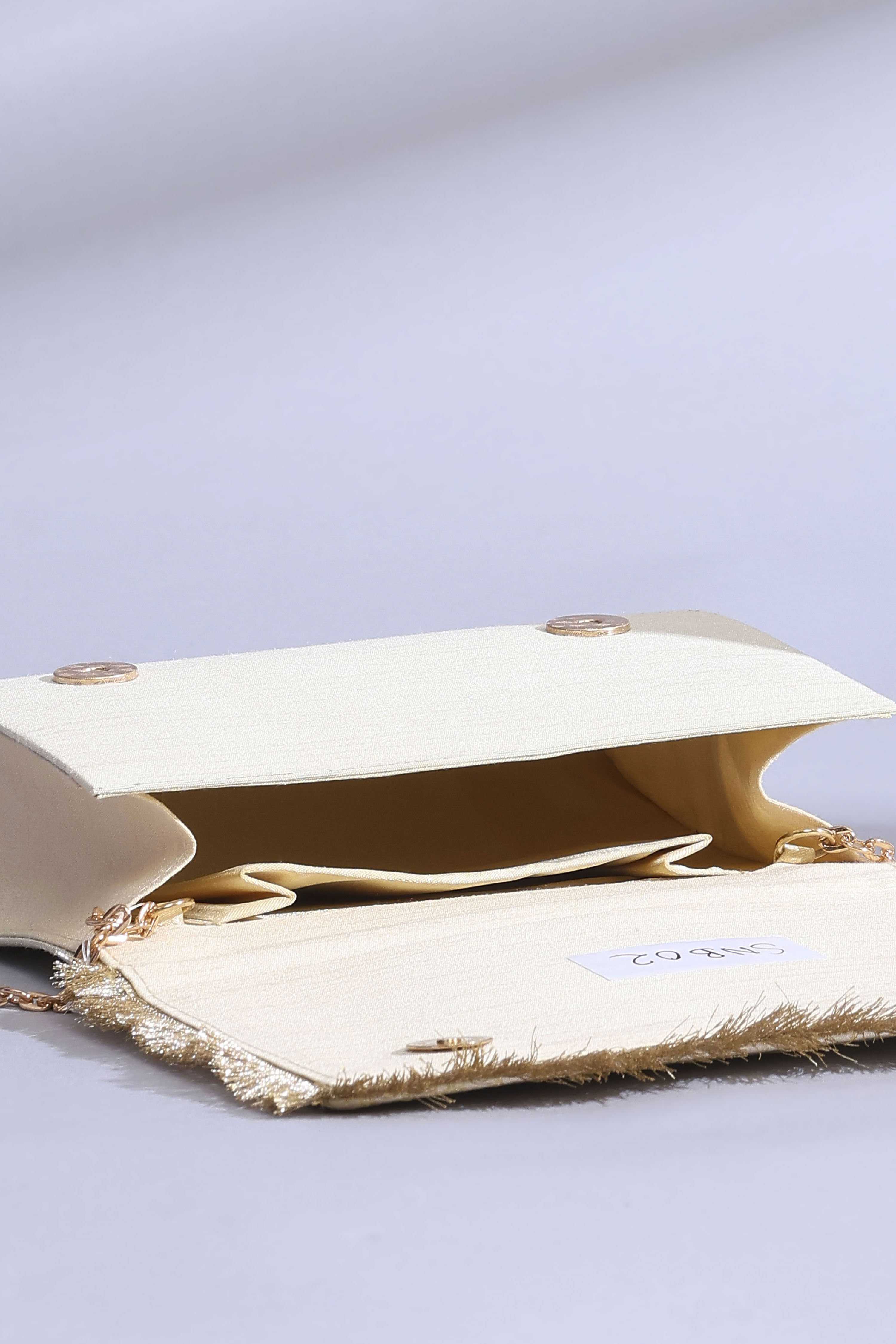 Gold Polycotton Clutch image number 6