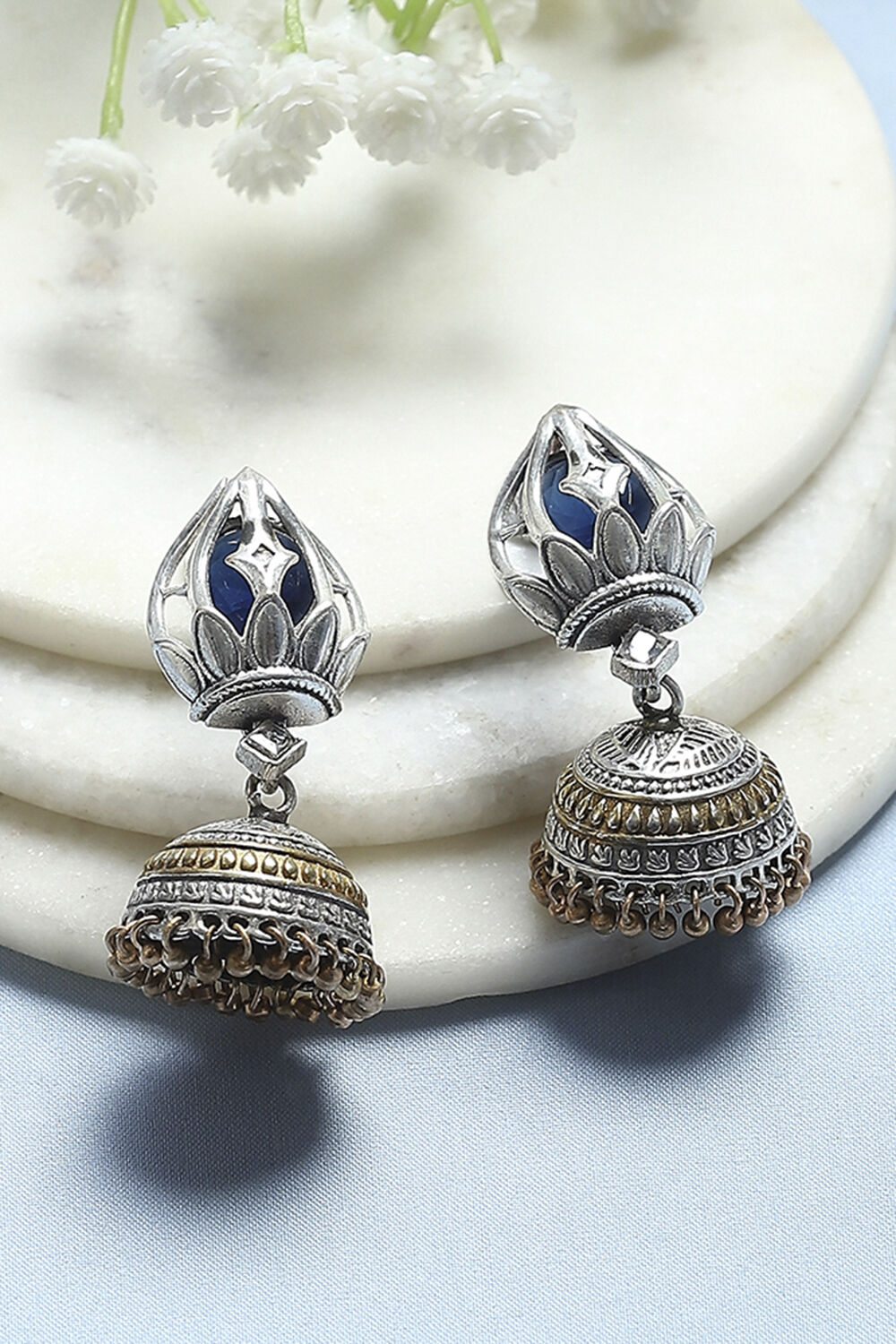 Black Brass Jhumka image number 0